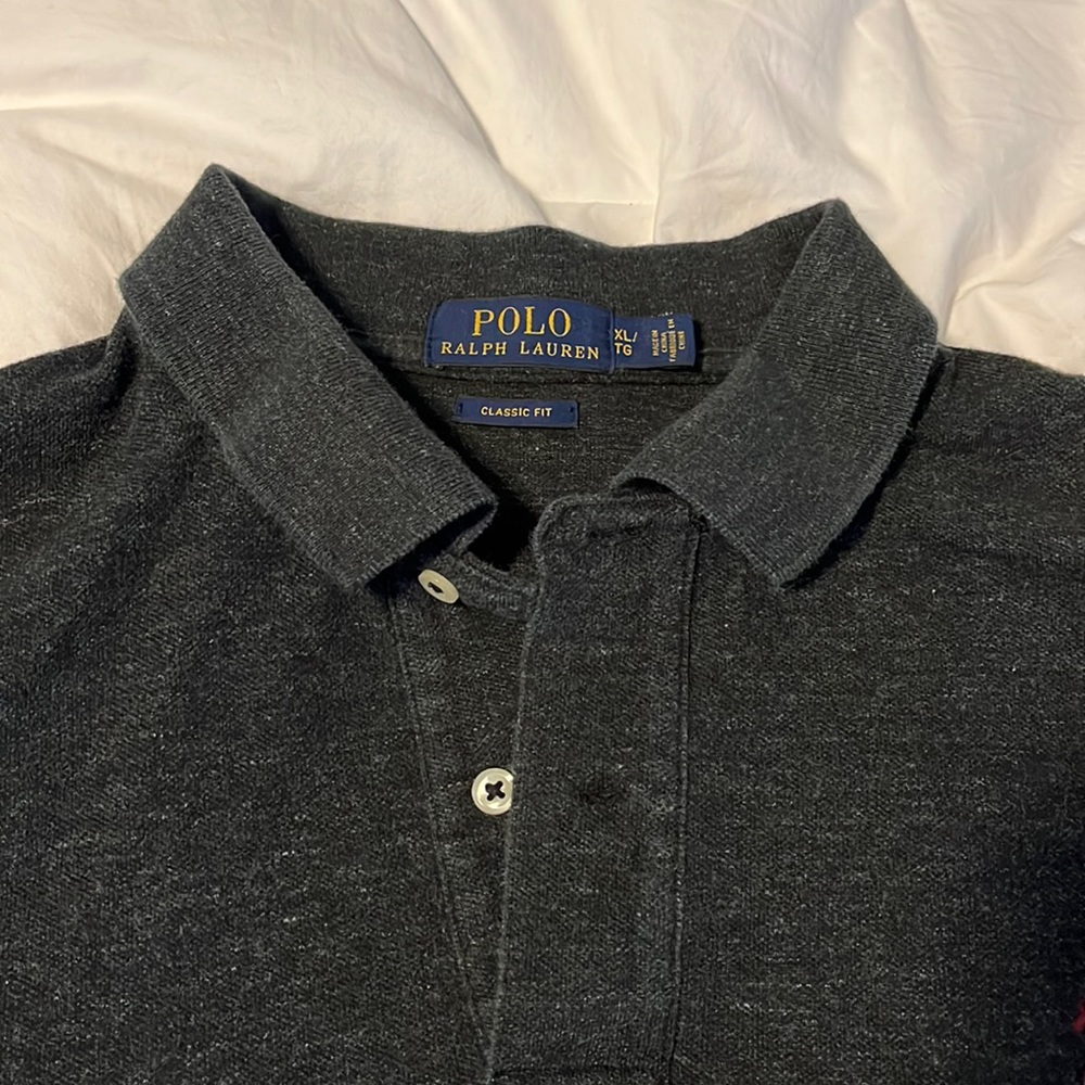Black heather Ralph Lauren polo